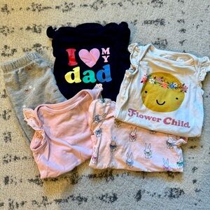 Baby girl Gap bundle — onesies and sweatpants
